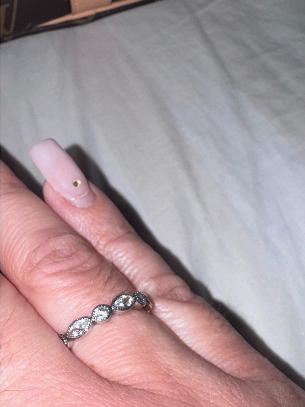 Pandora Eternity Ring in Sterling Silver Size9